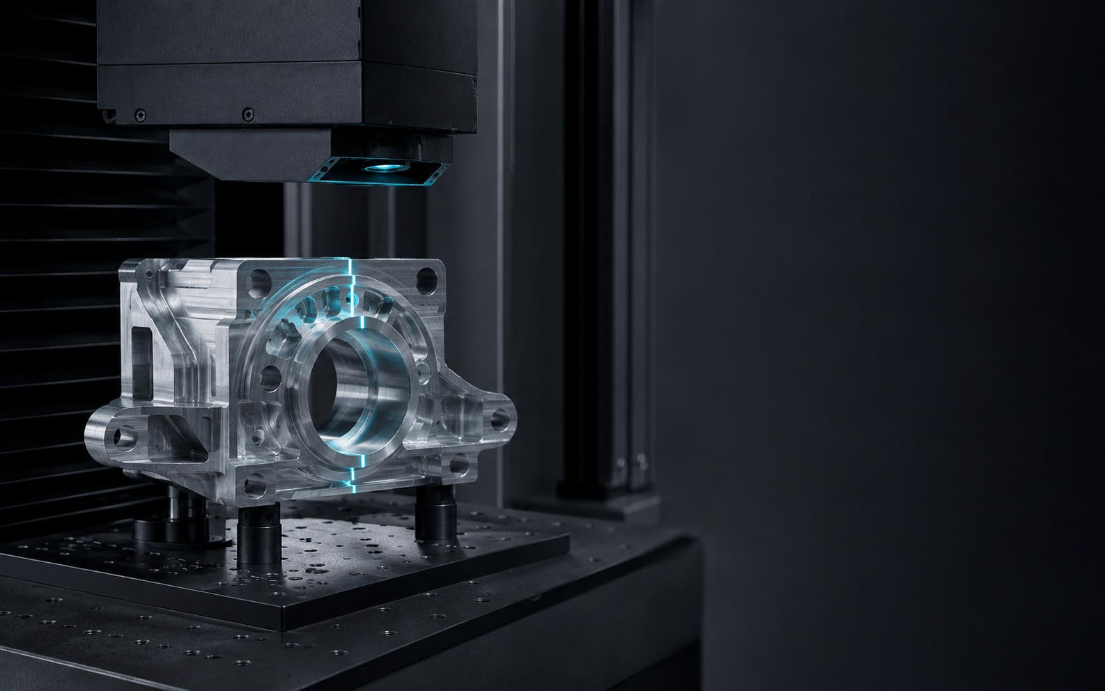 Contrôle 3D d'une pièce mécanique par ligne laser